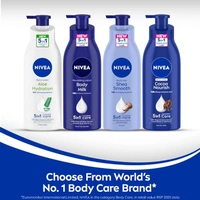 Nivea Shea Smooth Body Lotion 400ml | 48-Hour Hydration | Enriched with Deep Moisture Serum & Shea Butter | Non-Greasy Formula for Healthy, Radiant Skin