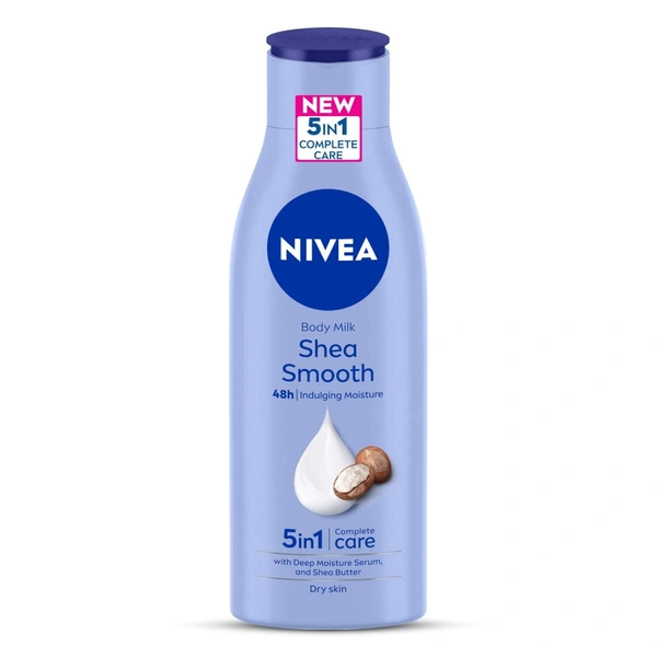 Nivea Shea Smooth Body Lotion 200ml | 48-Hour Hydration | Enriched with Deep Moisture Serum & Shea Butter | Non-Greasy Formula for Healthy, Radiant Skin