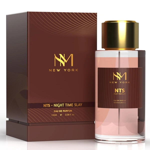 Nourish Mantra NM New York Night Time Slay Eau de Parfum for Men 100ml| Herbal & Woody Long-Lasting Fragrance | Bold & Modern Scent | Premium Perfume