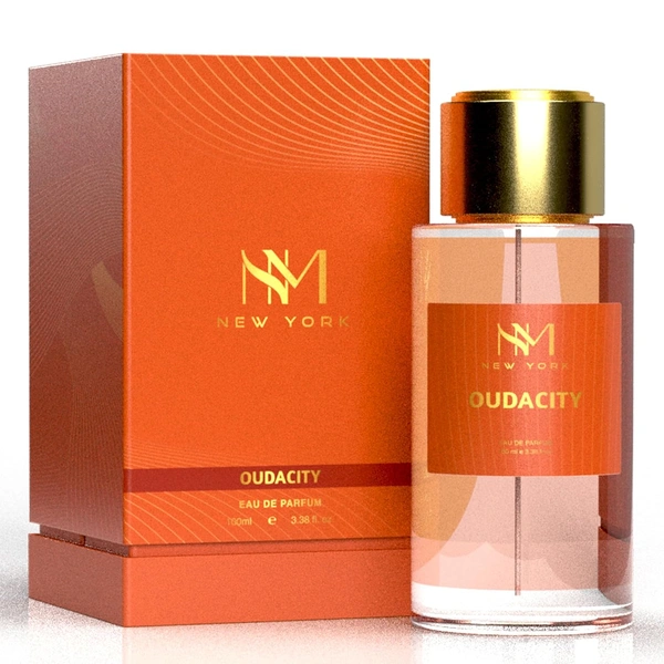 Nourish Mantra NM New York Oudacity Eau de Parfum 100ml| Unisex Luxury Fragrance with Oud, Rose, Fruity & Musky Notes | Long-Lasting Scent