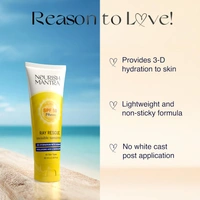 Nourish Mantra Ray Rescue Invisible Sunscreen SPF 50 PA+++ 60ml | With Hyaluronic Acid & Aloe Vera | Ashwagandha  & No White Cast | Hydrating & Lightweight