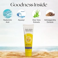 Nourish Mantra Ray Rescue Invisible Sunscreen SPF 50 PA+++ 30ml | With Hyaluronic Acid & Aloe Vera | Ashwagandha  & No White Cast | Hydrating & Lightweight