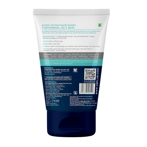 O3+ Professional O3+ Alpha Men Acno D-tan Face Wash 100ml