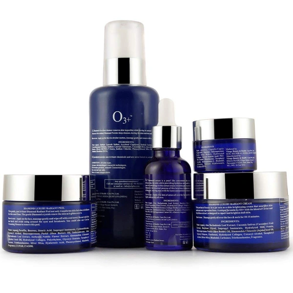O3+ Professional O3+ Diamond Facial Kit Rejuvenating Facial for Smooth, Luminous Skin| For Bridal Makeup And Ultra Glow Treatments | Radiance & Glow, Skin Whitening | Reduce Visible Sign of Aging | Radiance & Brightening | Suitable for All Skin Types