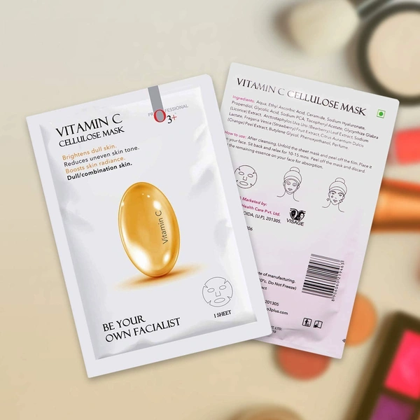 O3+ Professional O3+ Facialist Vitamin C Cellulose Mask 30g