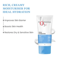 O3+ Professional O3+  Professional Moisturizer Cream 75g with Hyaluronic Acid | Intense Hydration, Skin Plumping, and Nourishing Moisturizer for All Skin Types"