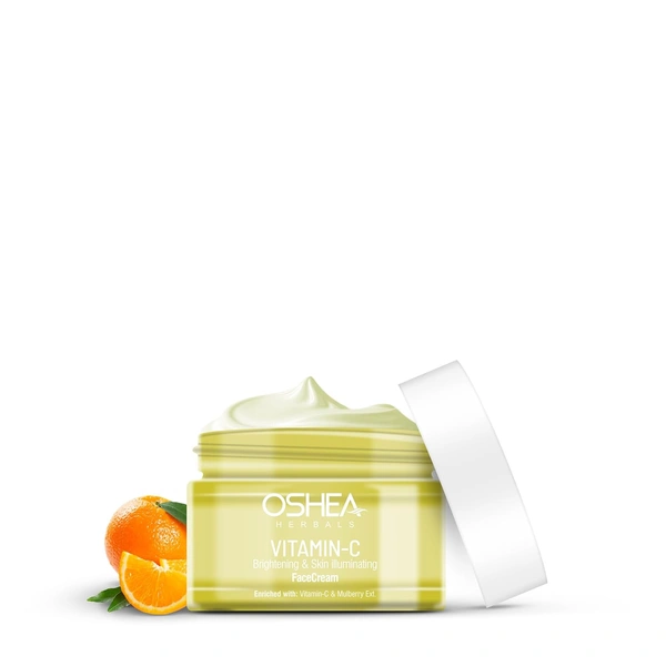 Oshea Herbals Brightening & Skin Illuminating Face Cream 50g | With Mulberry Extract & Vitamin C | Hydrates, Reduces Age Spots, Improves Texture & Brightens Skin