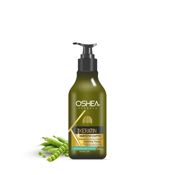 Oshea Herbals Keratin Hair Repair Shampoo 300ml | Strengthens & Repairs Damaged Hair | Smooth, Shiny & Frizz-Free | Deep Nourishment with Keratin Protein | For Men & Women