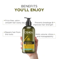 Oshea Herbals Keratin Hair Repair Shampoo 300ml | Strengthens & Repairs Damaged Hair | Smooth, Shiny & Frizz-Free | Deep Nourishment with Keratin Protein | For Men & Women