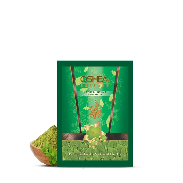 Oshea Herbals Natural Henna Hair Pack 100g | Brown Shade  Darkens Greys | Nourishes & Strengthens Hair | Enriched with Mehandi | Neem & Amla for Healthy Growth