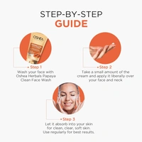 Oshea Herbals Papayaclean Anti Blemishes Face Wash 100gm | Enriched with Papaya & Vitamin E | Removes dark spost, Reduces Blemishes & Pigmentation For All Skin Types