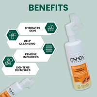 Oshea Herbals Papayaclean Anti Blemishes Foaming Face Wash 150gm | Enriched with Papaya Extract & Vitamin E | Lightens Blemishes & Hydrates Skin | Enhances Complexion &  Helps in De-pigmentation