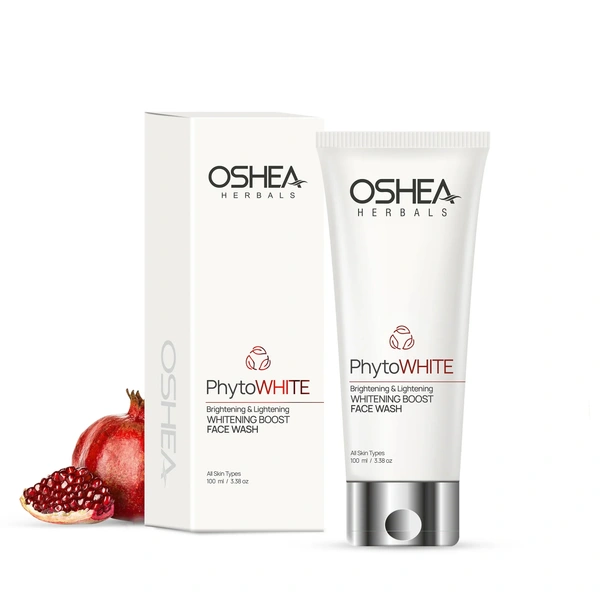 Oshea Herbals PhytoWHITE Brightening & Lightening Face Wash 100ml | Whitening Boost Formula | Deep Cleanse | Glowing Skin | Natural Extracts | RadiantFresh Look