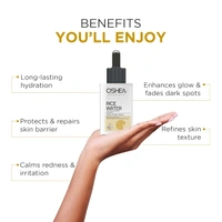 Oshea Herbals Rice Water Brightening Face Serum 30ml | Niacinamide & Squalane with Lemon, Pea & Chamomile Extracts | Hydrates, Evens Skin Tone & Minimizes Pores