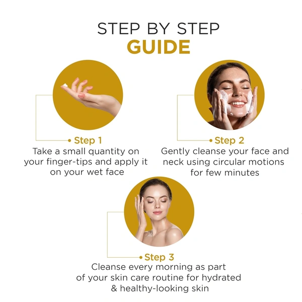 Oshea Herbals Rice Water Brightening Foaming Cleanser 100 ml | Niacinamide & Aloe Vera Face Wash | Removes Impurities, Boosts Hydration & Evens Skin Tone