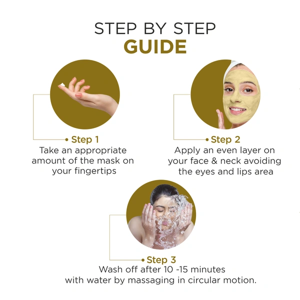 Oshea Herbals Ubtan Glowing & Tan Removing Face Mask 100g, with Turmeric Extract & Herbal Formula | Removes Tan, Repairs Sun Damage, Brightens & Revives Dull Skin