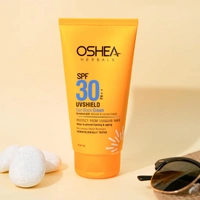 Oshea Herbals UVShield Sun Block Cream SPF 30, 120g | Broad-Spectrum UVA & UVB Protection | Non-Greasy, Water-Resistant Formula | Hydrating & Tan Prevention