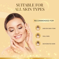 Ozone Illuminous Gold Facial Kit - 60g | 6-Step Organic Facial for Radiant, Luminous Skin | Reduce Dullness | Skin Brightening | For Natural Golden Glow | For All Skin Types