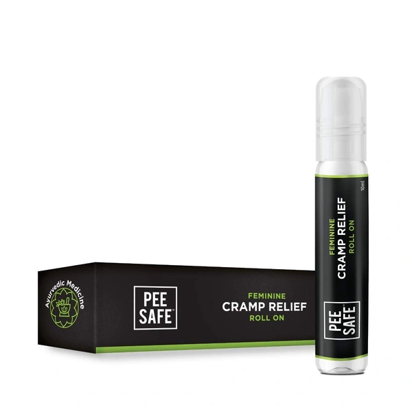 Pee Safe Feminine Cramp Relief (10ml) | Soothing Formula for Menstrual Pain | Natural Ingredients | Easy-to-Use Roll-On for Instant Relief