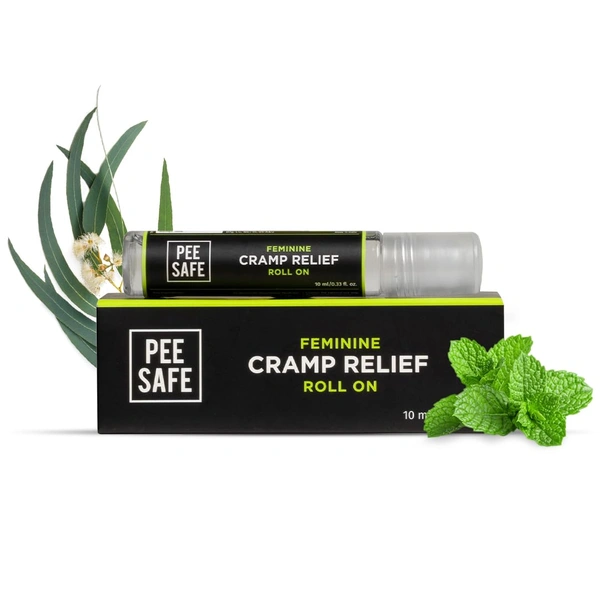Pee Safe Feminine Cramp Relief (10ml) | Soothing Formula for Menstrual Pain | Natural Ingredients | Easy-to-Use Roll-On for Instant Relief