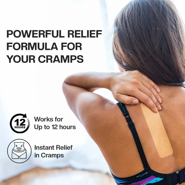 Pee Safe Feminine Herbal Pain Relief Patches (5 patches)| Natural & Pain Relief for Menstrual Discomfort | Sleek Design |  No Side Effects & Comfort for Up to 12 Hours
