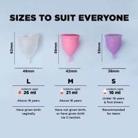 Pee Safe Reusable Menstrual Cup (Large Size) with Pouch | 100% Medical Grade Silicone | Microwavable Friendly Sterlizer| | Leak-Proof Protection & Comfortable Fit