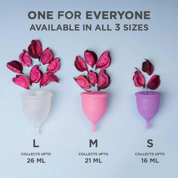 Pee Safe Reusable Menstrual Cup (Medium Size) with Pouch | Odour & Rash-Free| Ultra-Soft | 100% Medical Grade Silicone | Leak-Proof Protection for 8-10 Hours | US FDA Registered