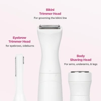 Peesafe PEESAFE Women Furr Rechargeable Multipurpose Trimmer for Eyebrows, Underarms, Legs & Bikini Line | Water Resistant | 45 Min Runtime | Soft on Skin | 1 Year Warranty