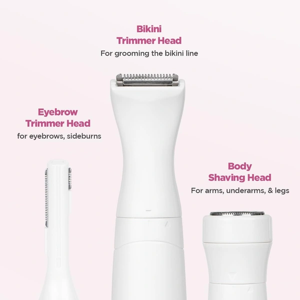Peesafe PEESAFE Women Furr Rechargeable Multipurpose Trimmer for Eyebrows, Underarms, Legs & Bikini Line | Water Resistant | 45 Min Runtime | Soft on Skin | 1 Year Warranty