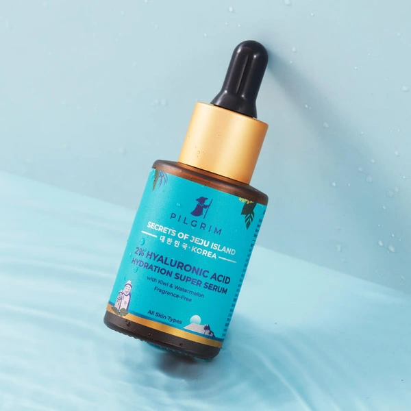 Pilgrim Super Serum 2% Hyaluronic Acid Hydration, 30ml | Deeply Hydrates, Plumps Skin, and Reduces Fine Lines for Long-Lasting Moisture and Radiance.