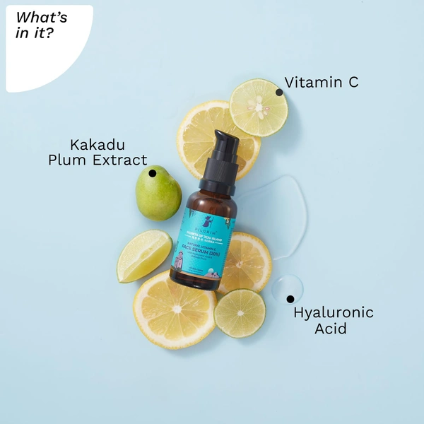 Pilgrim 20% Natural Vitamin C Face Serum  -30ml | with Hyaluronic Acid & Kakadu Plum | Lightweight & Fast-Absorbing | Anti-Aging Serum | Natural brightening | Reduces Dark Spots | For All Skin Types