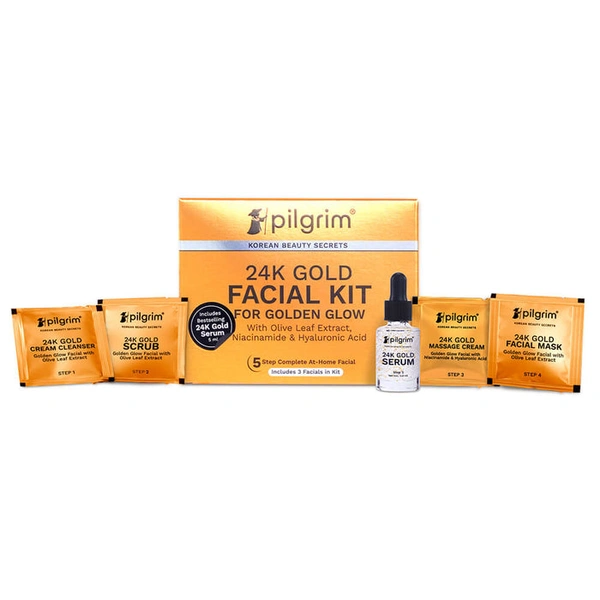 Pilgrim 24K Gold Facial Mask, 50.0 gm | 1.8 oz. | Enhances Natural Glow | Firms & Brightens Skin