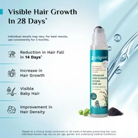 Pilgrim 3% Redensyl & 4% Anagain Advanced Hair Growth Serum 25ml Roll-On | Korean Black Rice Scalp Treatment | Controls Hair Fall, Boosts Regrowth & Density