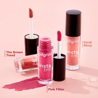 Pilgrim 3-in-1 Insta Tint - 2.5g | Multi-purpose Lip, Cheek & Eye Tint | With Goodness Of Spanish Squalane, Almond Oil, Avocado Oil And Macadamia Nut Oil |  Lightweight | Long-lasting & Buildable Color | Natural Glow | Perfect for All Skin Tones | (The Brown Trend -03)