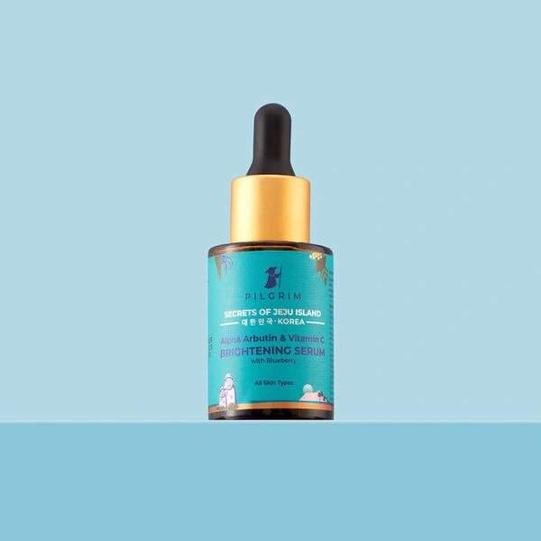 Pilgrim Brightening Serum Alpha Arbutin & Vitamin C, 30.0ml | Reduces Pigmentation, Evens Skin Tone, and Boosts Radiance for a Brighter, Glowing Complexion.