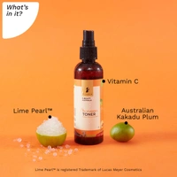 Pilgrim Australian 1% Vitamin C Toner - 100ml | With Kakadu Plum & Lime Pearl� | Vitamin C Toner for Open Pores Tightening | Brightens & Hydrates | Skin Refreshing Toner | Glow-Boosting Toner Dark Spots Reduction | For All Skin Types