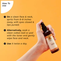 Pilgrim Australian 1% Vitamin C Toner - 100ml | With Kakadu Plum & Lime Pearl� | Vitamin C Toner for Open Pores Tightening | Brightens & Hydrates | Skin Refreshing Toner | Glow-Boosting Toner Dark Spots Reduction | For All Skin Types