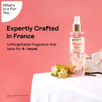 Pilgrim French Kiss Body Mist - 150ml | With Warm Vanilla & Sensual Starfruit | Long-Lasting |  Body Mist for Women | Ideal Gift for Fragrance Lovers | Romance perfume for women | Designed in France