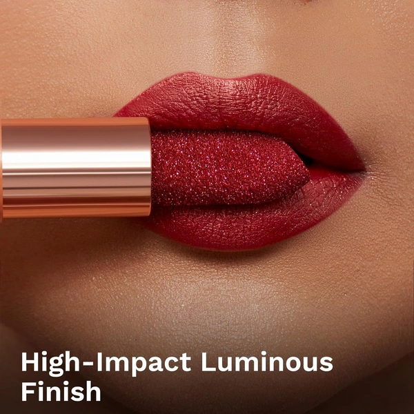Pilgrim Glitter Lipstick Dubai luxury lifestyle 08-Her Highness 4.2g | Glitter-Infused Matte Finish | Enriched with Vitamin E & Olive Oil | Non-Drying & Long-Lasting | Suitable for All Skin Types