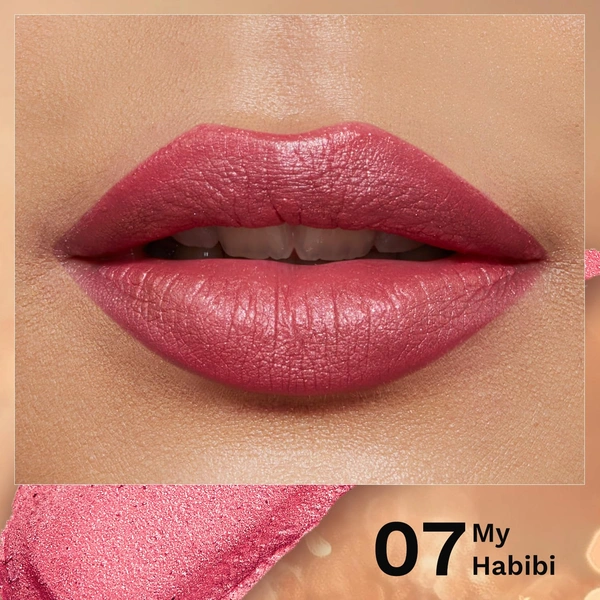 Pilgrim Glitter Lipstick Dubai luxury lifestyle - Jumeirah Jewel 4.2g | Glitter-Infused Matte Finish | Enriched with Vitamin E & Olive Oil | Non-Drying & Long-Lasting | Suitable for All Skin Types