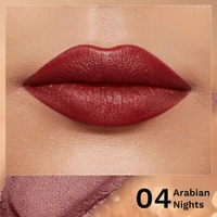 Pilgrim Glitter Lipstick Dubai luxury Lifestyle - The Khalifa 4.2g | Luxury Matte Finish | Infused with Vitamin E  & Olive Oil, Non-Drying | Suitable for All Skin Types
