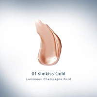 Pilgrim Glowing Delight Liquid Serum Highlighter Sunkiss Gold-01 | Illuminating Glitter Liquid Highlighter | Metal Glow Finish | Highly Pigmented Buildable Blendable Formula with French Grape Seed Oil