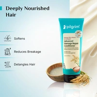 Pilgrim Korean Advanced Damage Repair Conditioner 200?ml with Rice Water & Collagen for Unisex use | 17 Amino Acids, Wheat Protein & Ceramides | Paraben-Free, Deep Nourishment & Shine
