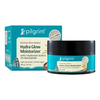 Pilgrim Korean Rice Water Hydra Glow Moisturizer 100g | Hyaluronic Acid & 3% Niacinamide | Hydrating, Brightening & Plumping Cream | Paraben-Free, Suitable for All Skin Types