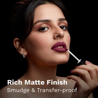 Pilgrim Liquid Matte Lipstick  05 Wine Spill| Bold & Long-Lasting | Transfer-Proof Formula | Stunning Matte Finish | Hydrating, Comfortable & Vegan