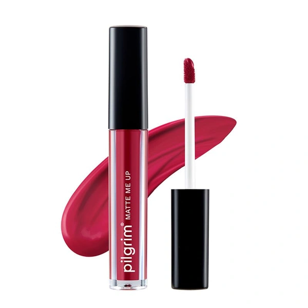 Pilgrim Liquid Matte Lipstick 12 Pink Climax |Bold Pink Climax Shade | Velvety Matte Finish | Long-Lasting | Smudge-Proof | Lightweight Formula for All-Day Comfort & High Pigmented Color