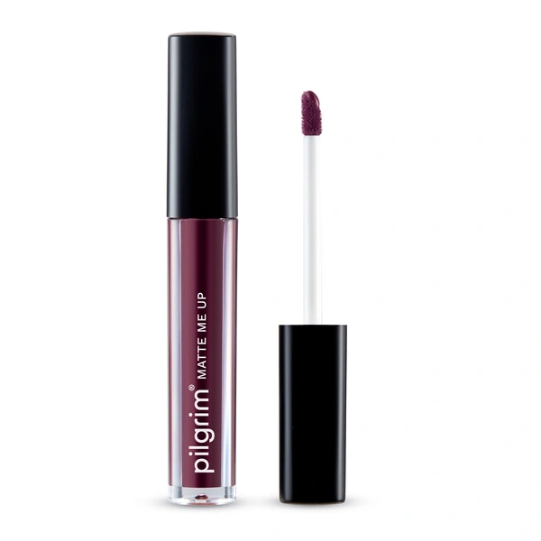 Pilgrim Liquid Matte Lipstick  17 Wine Trap| Bold, Deep Red Matte Finish | Long-Lasting & Transfer-Proof | Hydrating & Non-Drying Formula | Vegan & Cruelty-Free