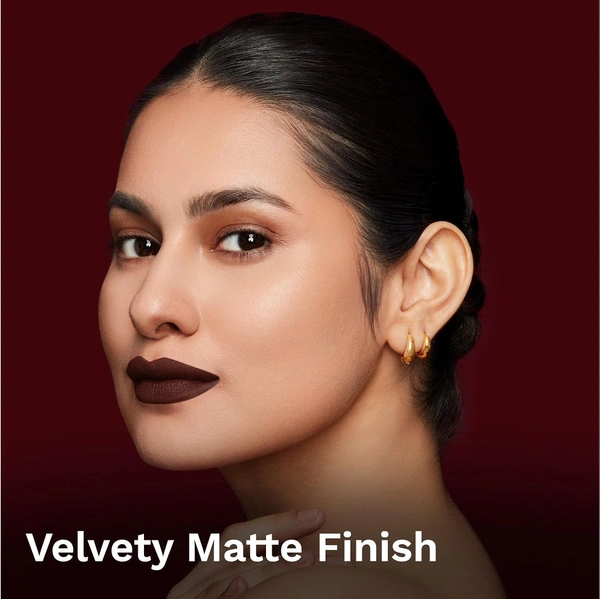 Pilgrim Matte Bullet Lipstick Alpha Brown 34 | Intense Color | Velvety Smooth | Long-Lasting | Transferproof & Smudgeproof for All-Day Wear