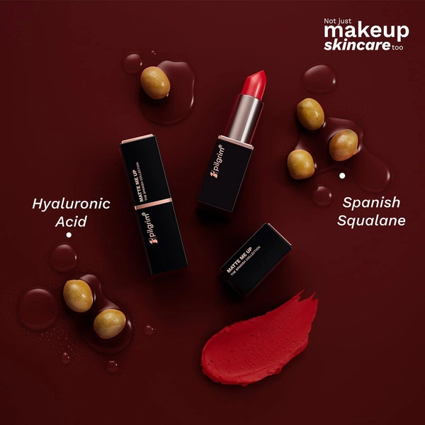 Pilgrim Matte Bullet Lipstick Alpha Brown 34 | Intense Color | Velvety Smooth | Long-Lasting | Transferproof & Smudgeproof for All-Day Wear