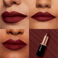 Pilgrim Matte Bullet Lipstick (Burgundy Blaze 24)|Intense,  Bold Burgundy Color | Velvety Matte Finish & Long-Lasting | Transferproof & Smudgeproof for All-Day Wear